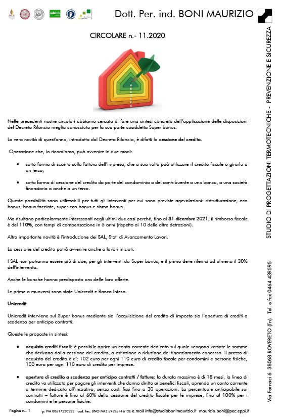 Guida completa - Circolare 11.2020 - Studio Boni