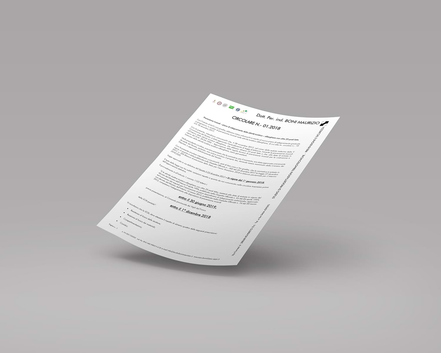 Nuova sezione del sito: INFO UTILI - Studio Boni